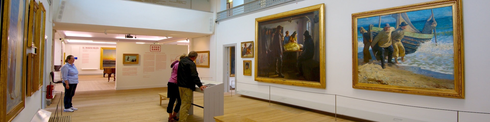 Skagens Museum which includes art and interior views