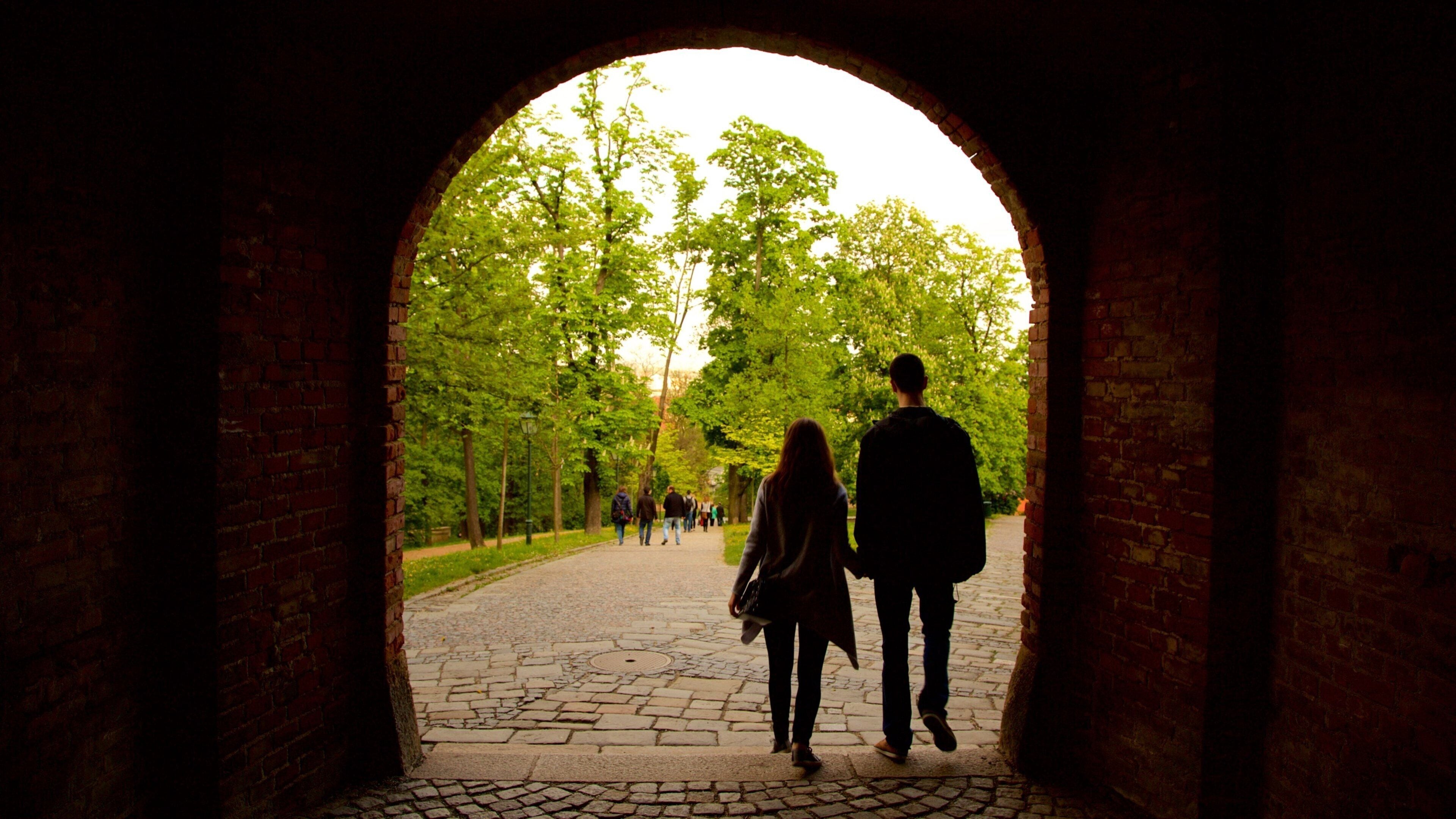 Spilberk Castle which includes a park as well as a couple