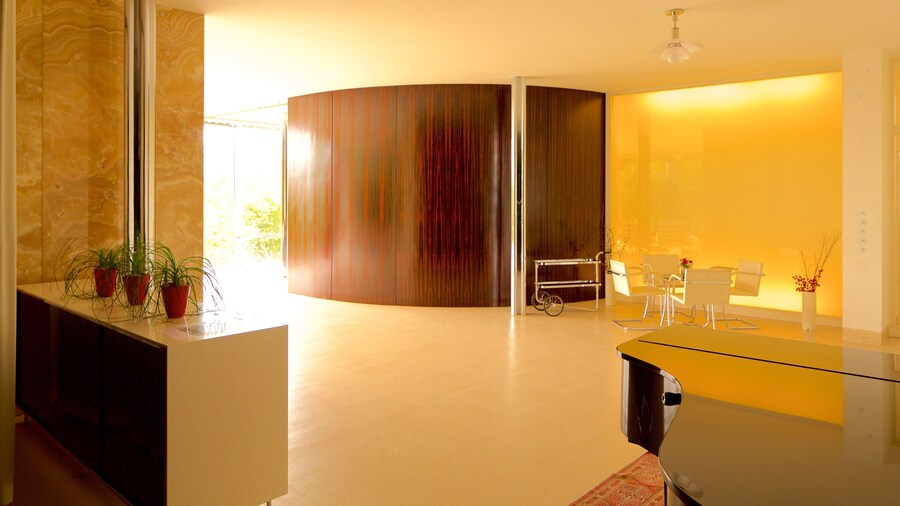 두겐다트 별장 이 포함 실내 전경 과 현대적 건축