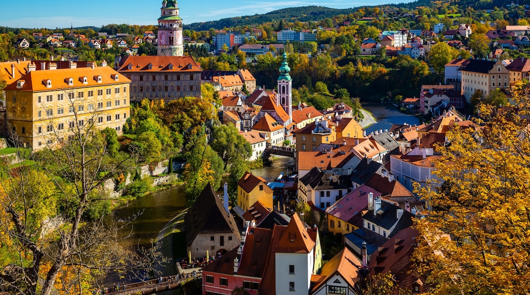 Cesky Krumlov overlooking Castle, Czech Republic