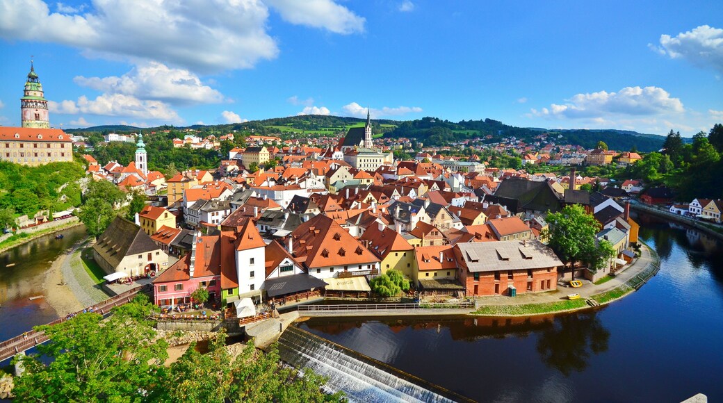 landscape of cesky krumlov,Czech Republic