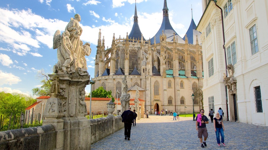 Church of St. Barbara which includes heritage elements, a city and heritage architecture