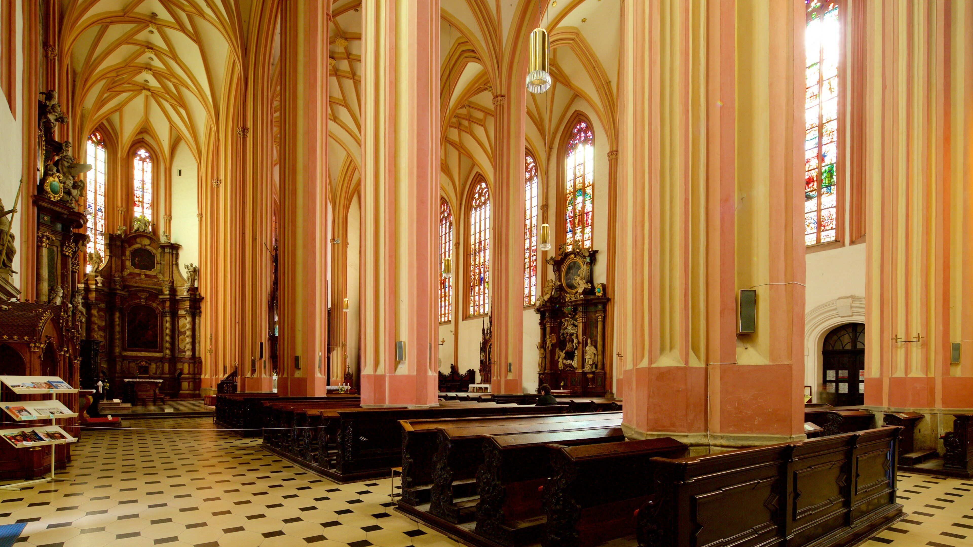 St. Moritz Church showing heritage elements, a church or cathedral and interior views
