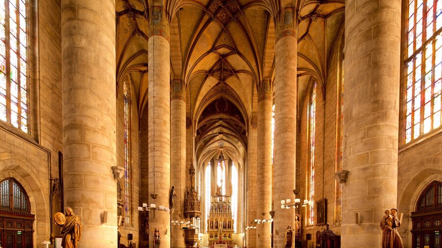 St. Bartholomew\'s Cathedral showing interior views, a church or cathedral and heritage elements