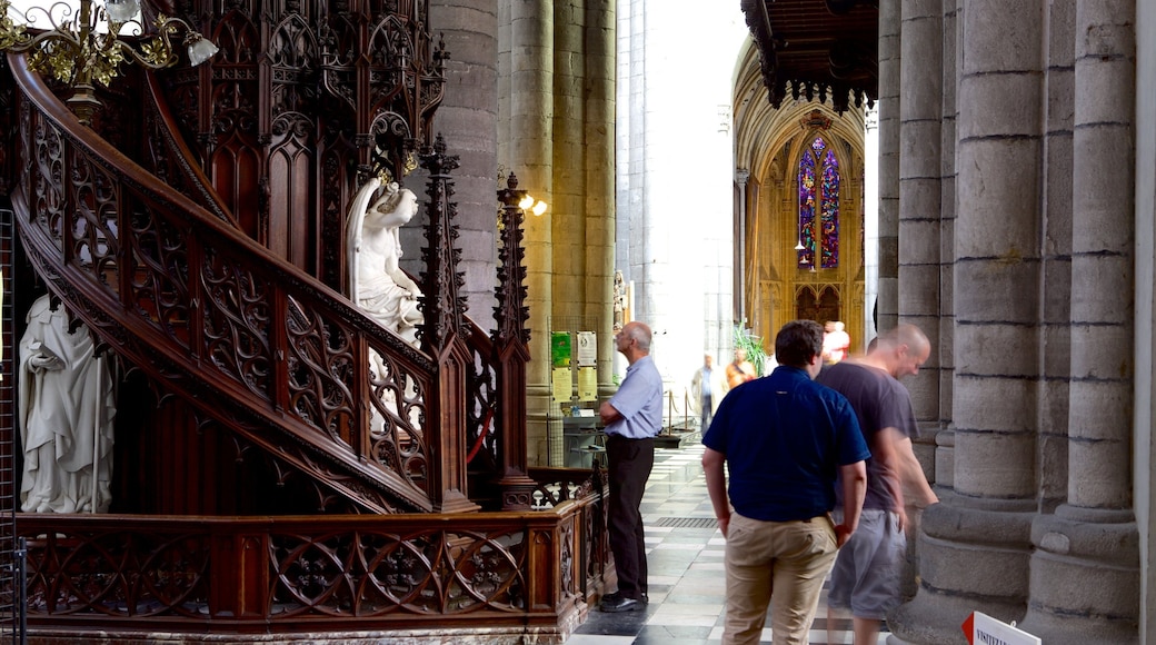 Liege Cathedral showing interior views, a church or cathedral and religious aspects