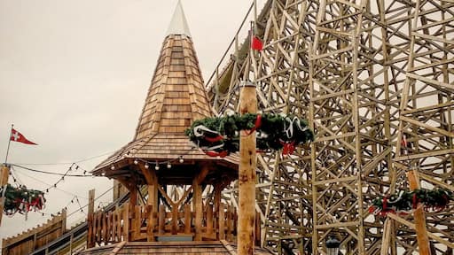 Family theme park owned by television company Studio 100. The park's rides and attractions are based on the company's various childrens TV shows. Prior to 2000, the park was known as Meli-Park and had a bee/honey theme. In 2017, Plopsaland added a new family wooden roller coaster themed to the TV show Heidi that was built by Great Coasters International. The area resembles a traditional Swiss village. Other lands are themed to Wickie (Vicky) the Viking, Kabouter Plop (Plop the gnome), and House of Anubis. The Anubis roller coaster, built by Gerstlauer, features an unexpectedly strong rolling launch.