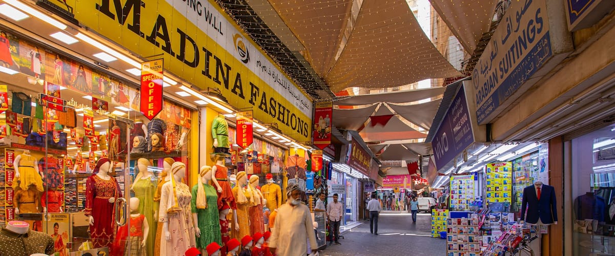 Bab Al Bahrain which includes street scenes and markets