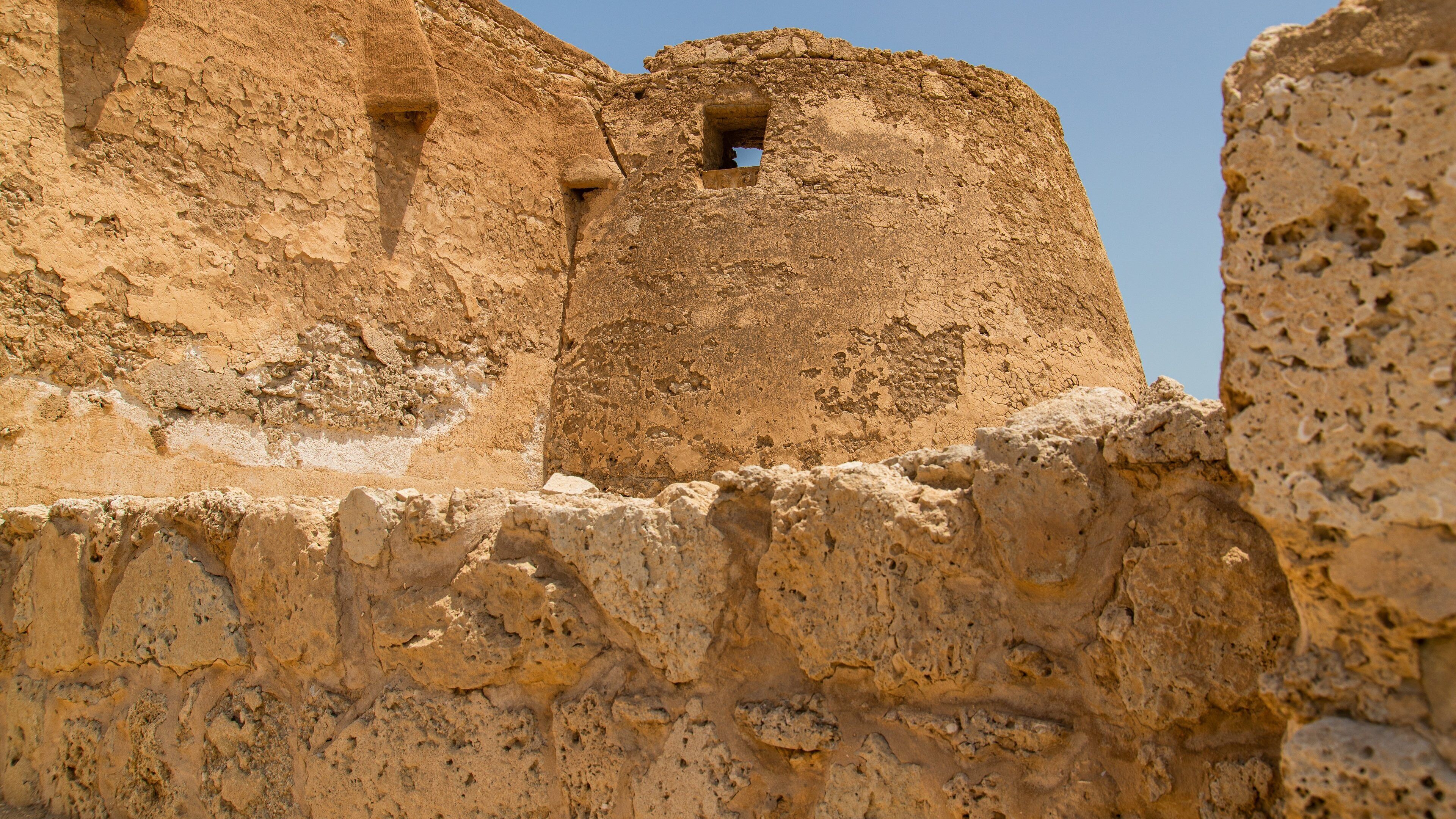 Arad Fort showing heritage elements
