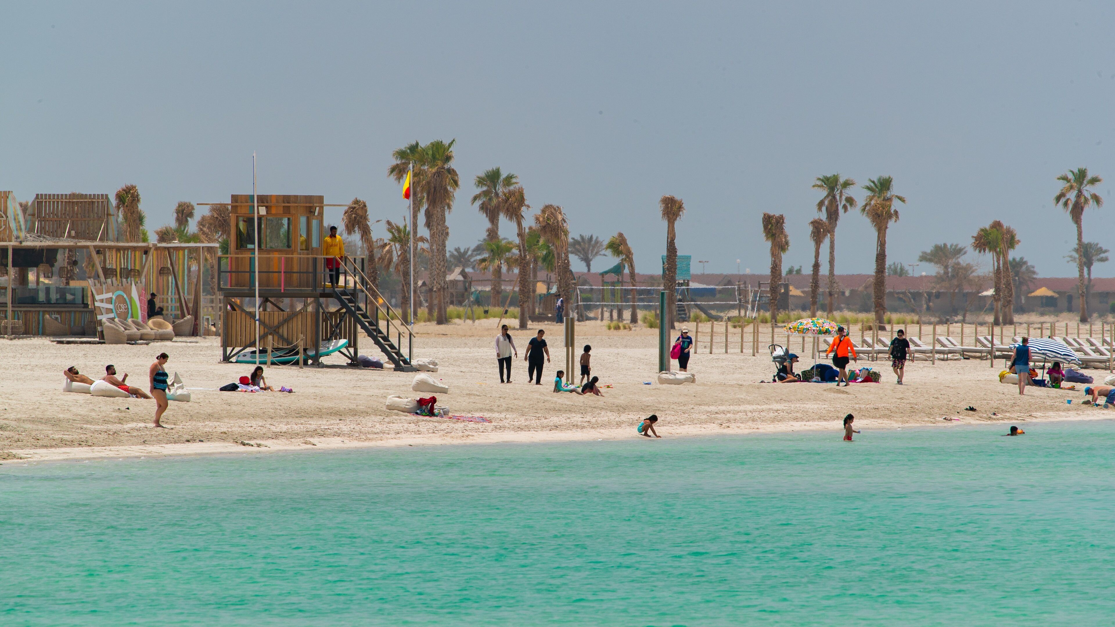 Al Jazaira Beach showing tropical scenes, a sandy beach and general coastal views