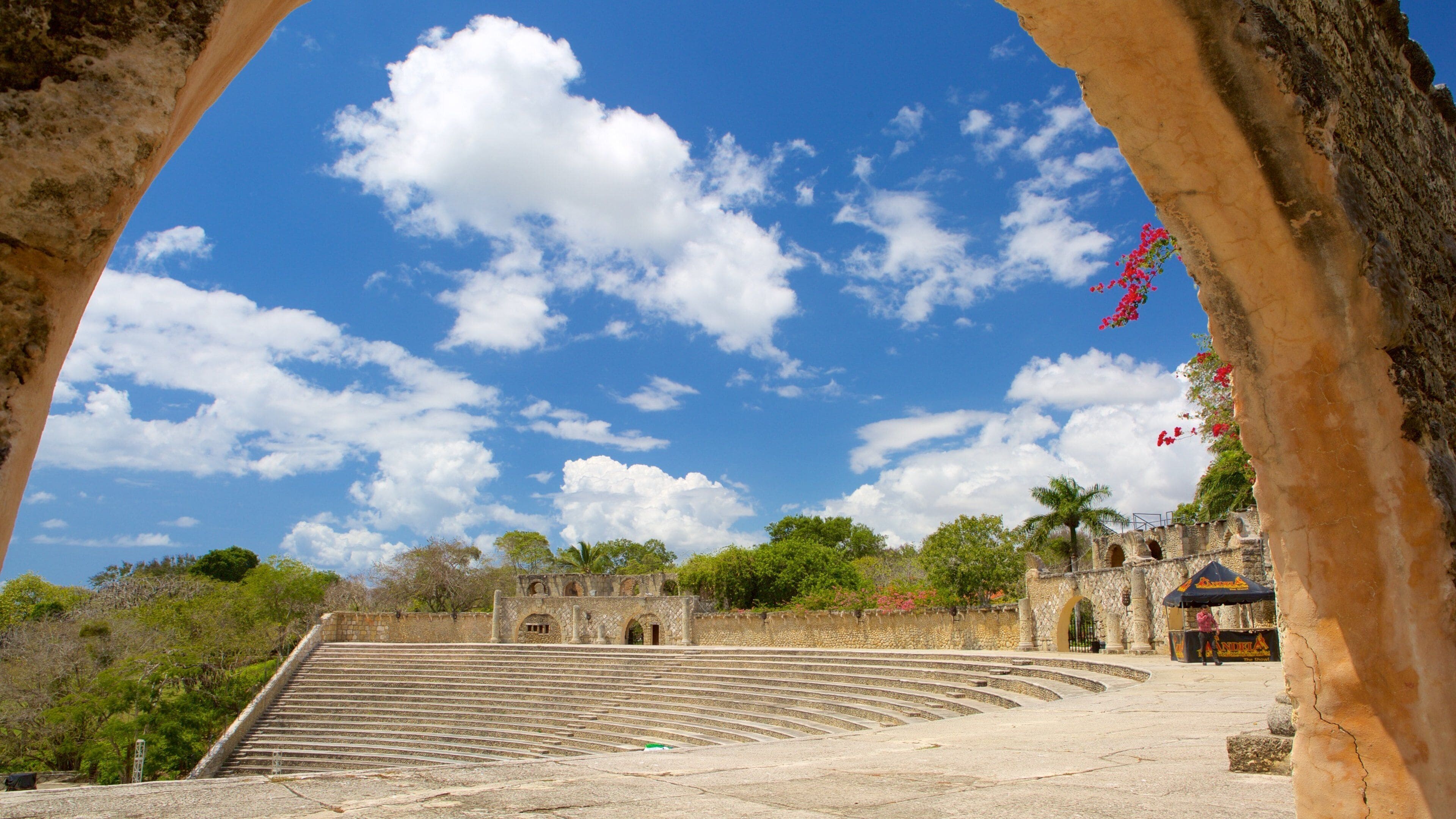 Altos de Chavon Amphitheater which includes theater scenes