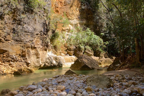 El Salto del Limon which includes a river or creek and a gorge or canyon