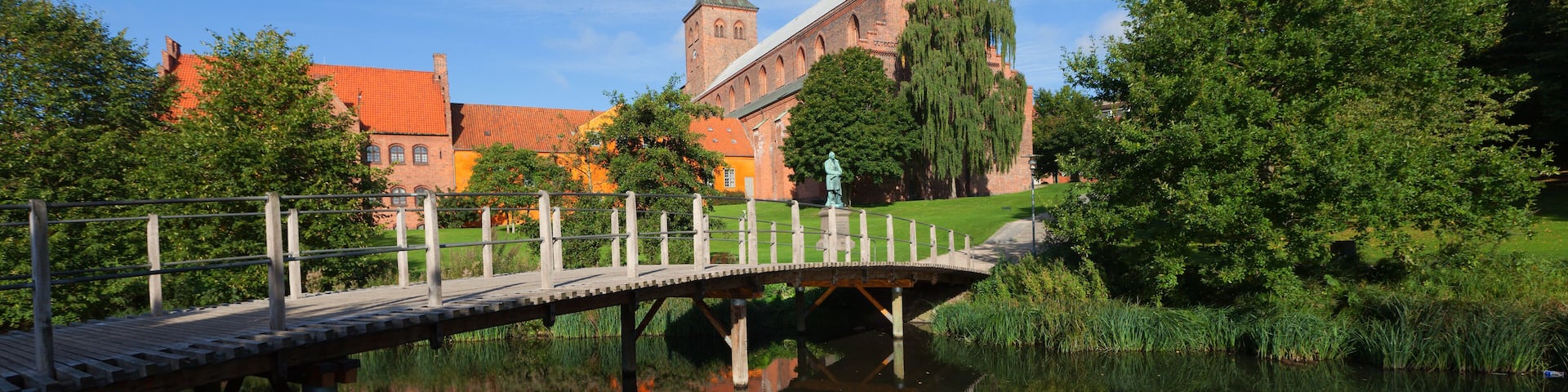 Park, overlooking the Cathedral of St. Knud; Shutterstock ID 96045734
