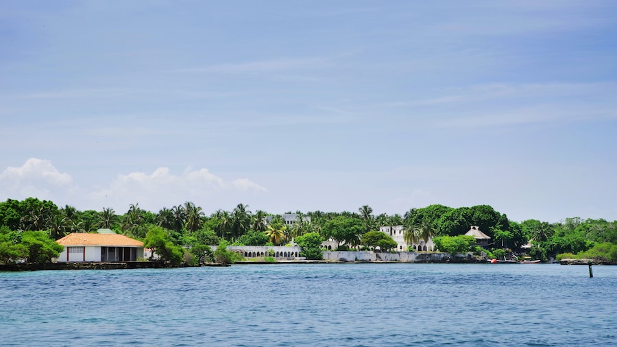 Carribean landscape on Isla Grande, Rosario Archipelago, Colombia, South America