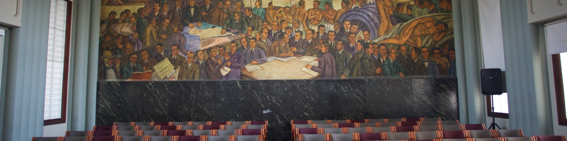 Antioquia Museum showing art, theater scenes and interior views