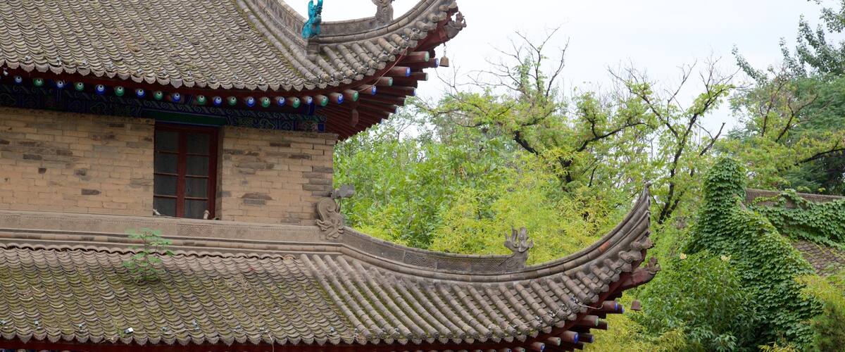 Giant Wild Goose Pagoda showing heritage architecture and a temple or place of worship