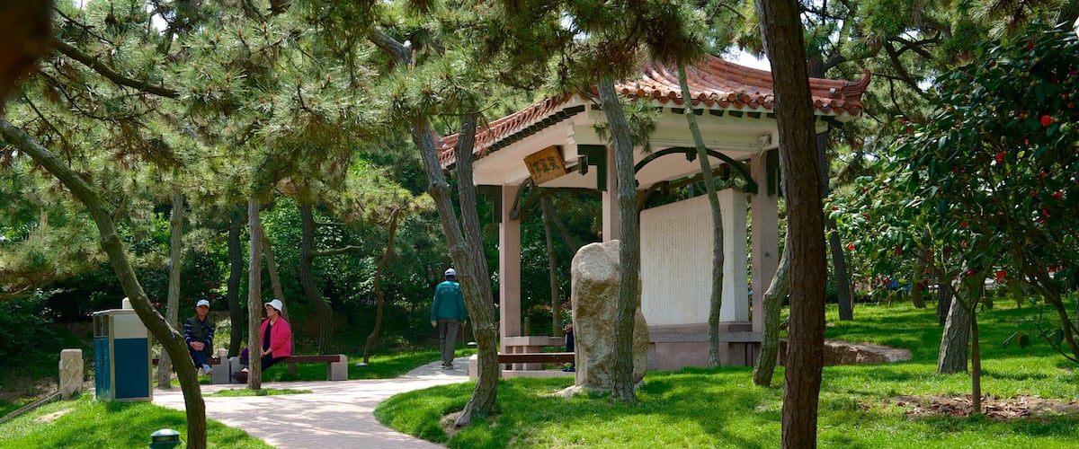 Lu Xun Park showing a garden
