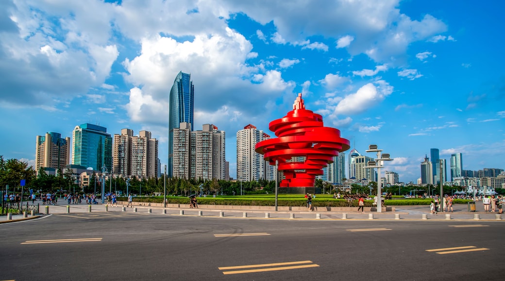 Modern urban architecture landscape in Qingdao..