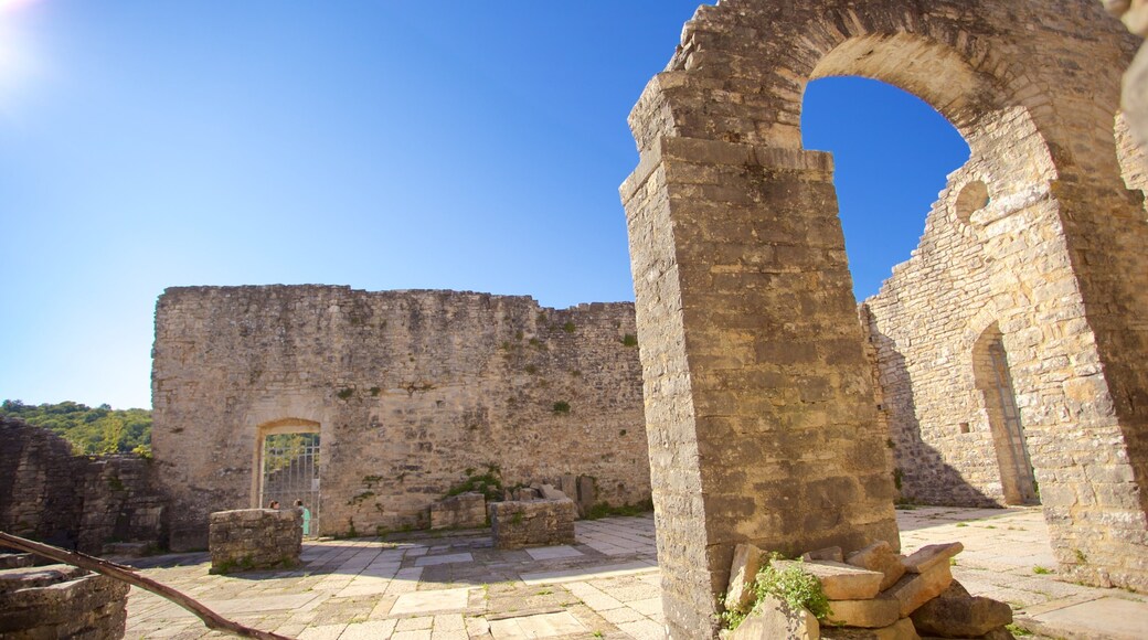 Dvigrad showing building ruins and heritage elements