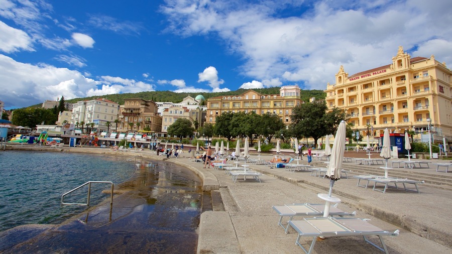 Slatina Beach featuring general coastal views and a coastal town