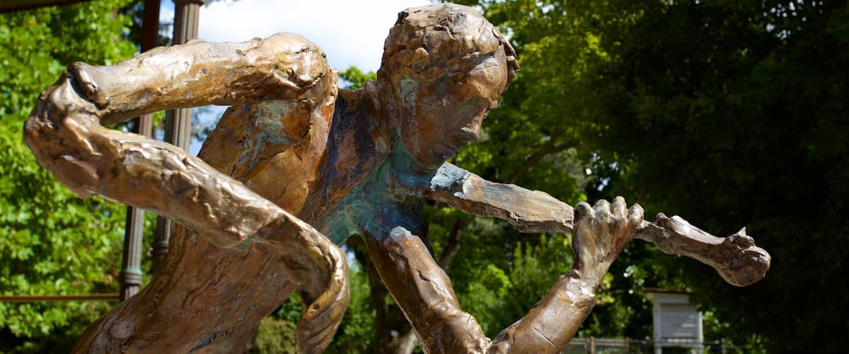 Park Angiolina showing a statue or sculpture