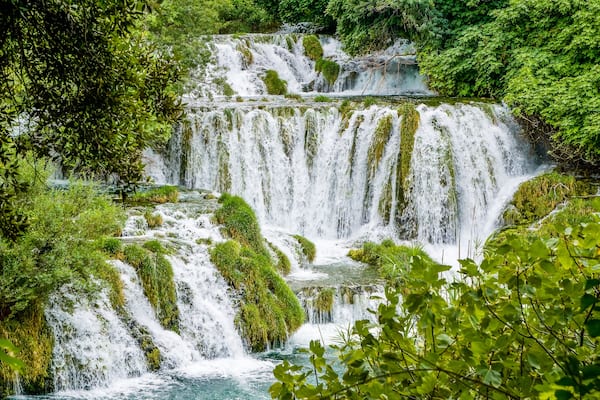 Cascades in Krka National Park Croatia