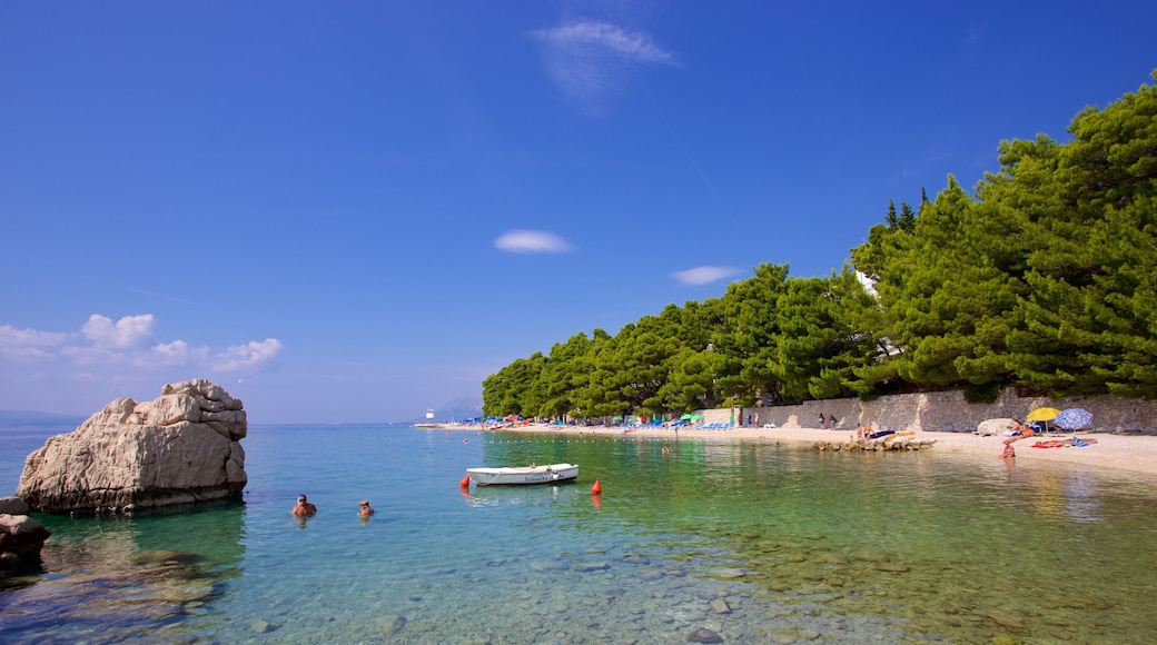 Baska Voda Beach showing a pebble beach