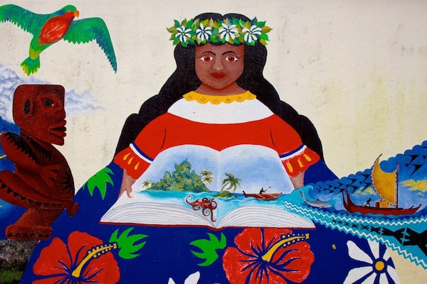 Rarotonga das einen Outdoor-Kunst