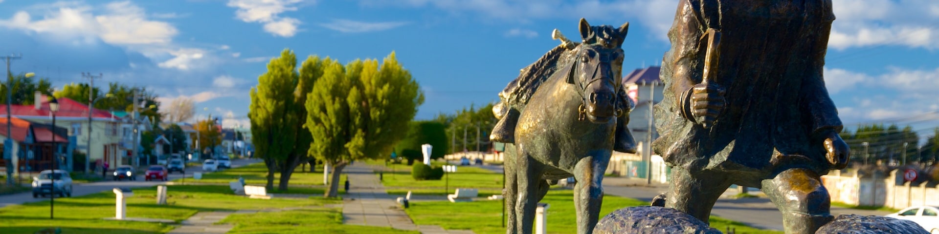 Monumento al Ovejero que inclui uma estátua ou escultura