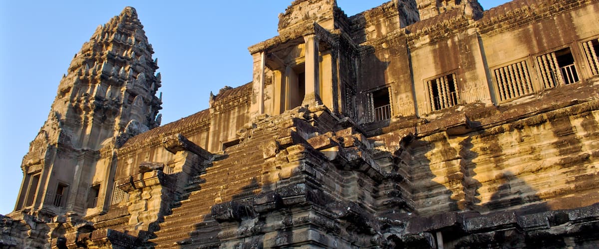 Angkor Wat featuring a temple or place of worship and heritage architecture