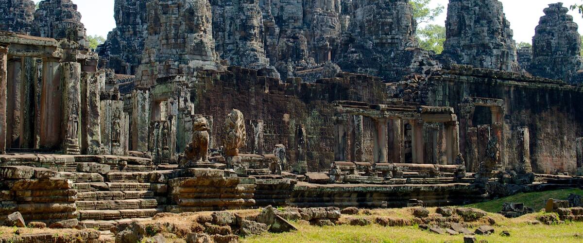Angkor Bayon que incluye una ruina