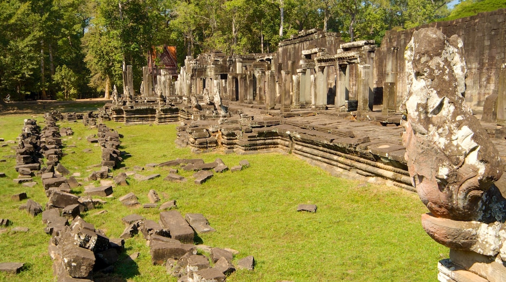 Angkor Bayon som omfatter en ruin