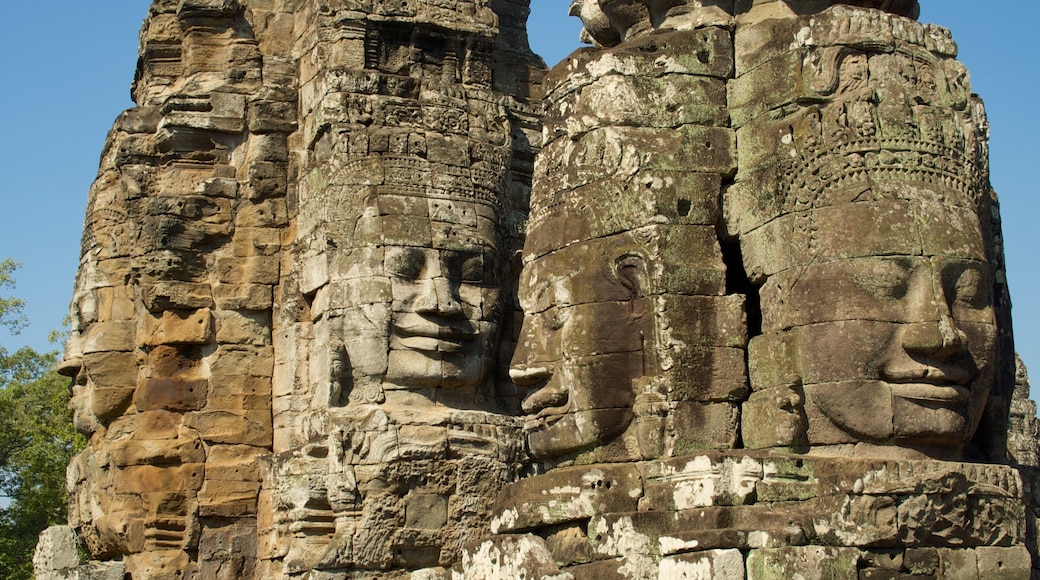 Bayon Temple which includes building ruins