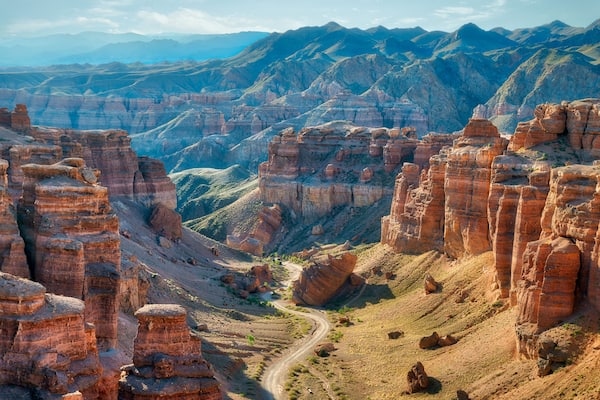 Charyn Canyon in South East Kazakhstan, taken in August 2018taken in hdr taken in hdr