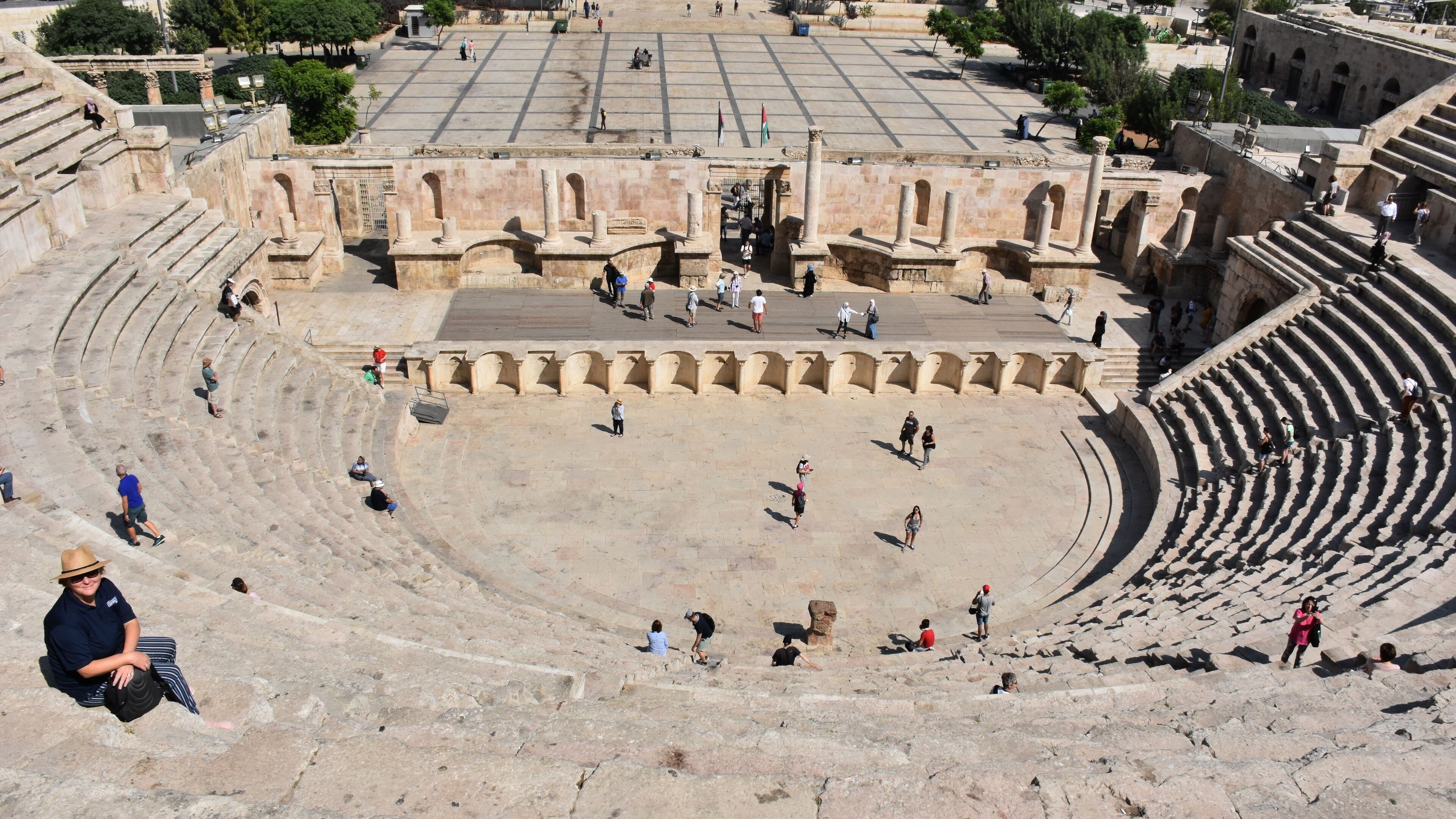 #lksawaydays in Jordan visited the famous  2nd century Roman Amphitheatre in Amman. The theatre was build during the reign of Pius and can seat 6000 people. We stretched our legs and headed for the top! Also there are two small museums here both are worth popping into 