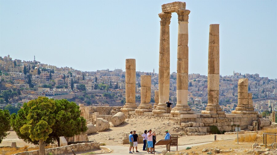 Temple of Hercules featuring landscape views, heritage elements and building ruins