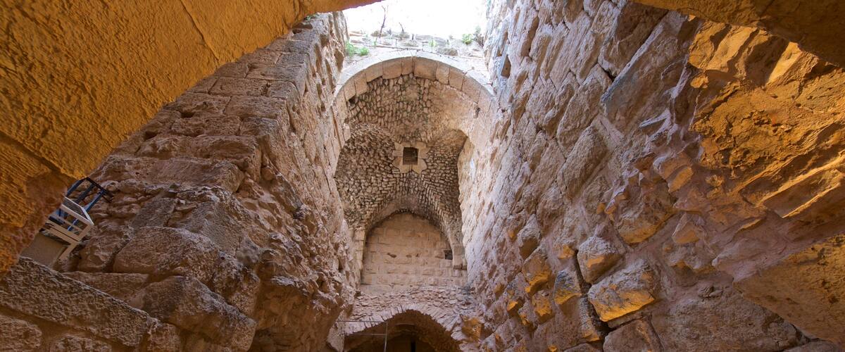 Ajloun Castle featuring heritage elements and building ruins