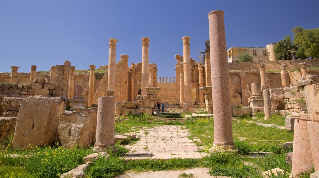 พิพิธภัณฑ์โบราณคดี Jerash ซึ่งรวมถึง มรดกวัฒนธรรม และ ซากปรักหักพัง