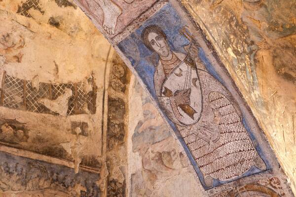 Quseir Amra featuring heritage elements and religious elements