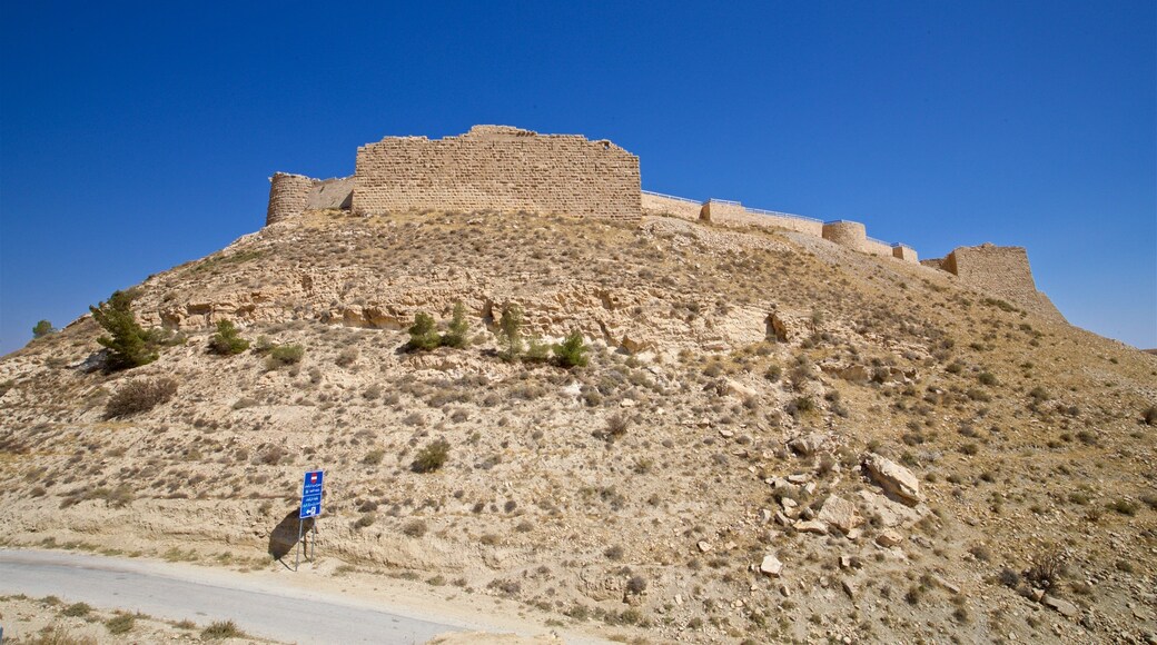 Shobak Castle which includes a ruin and heritage elements