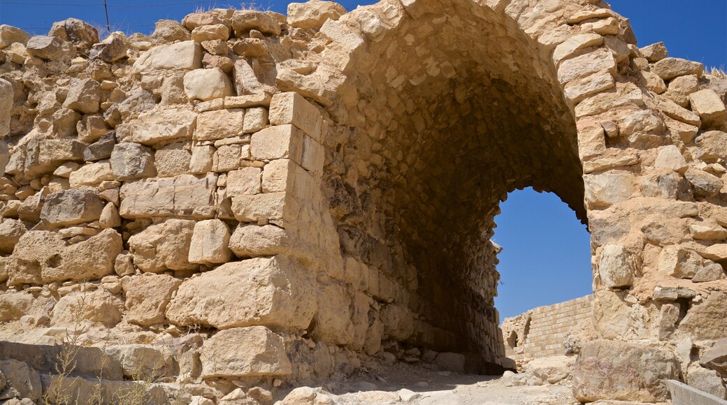 Shobak Castle showing heritage elements and building ruins
