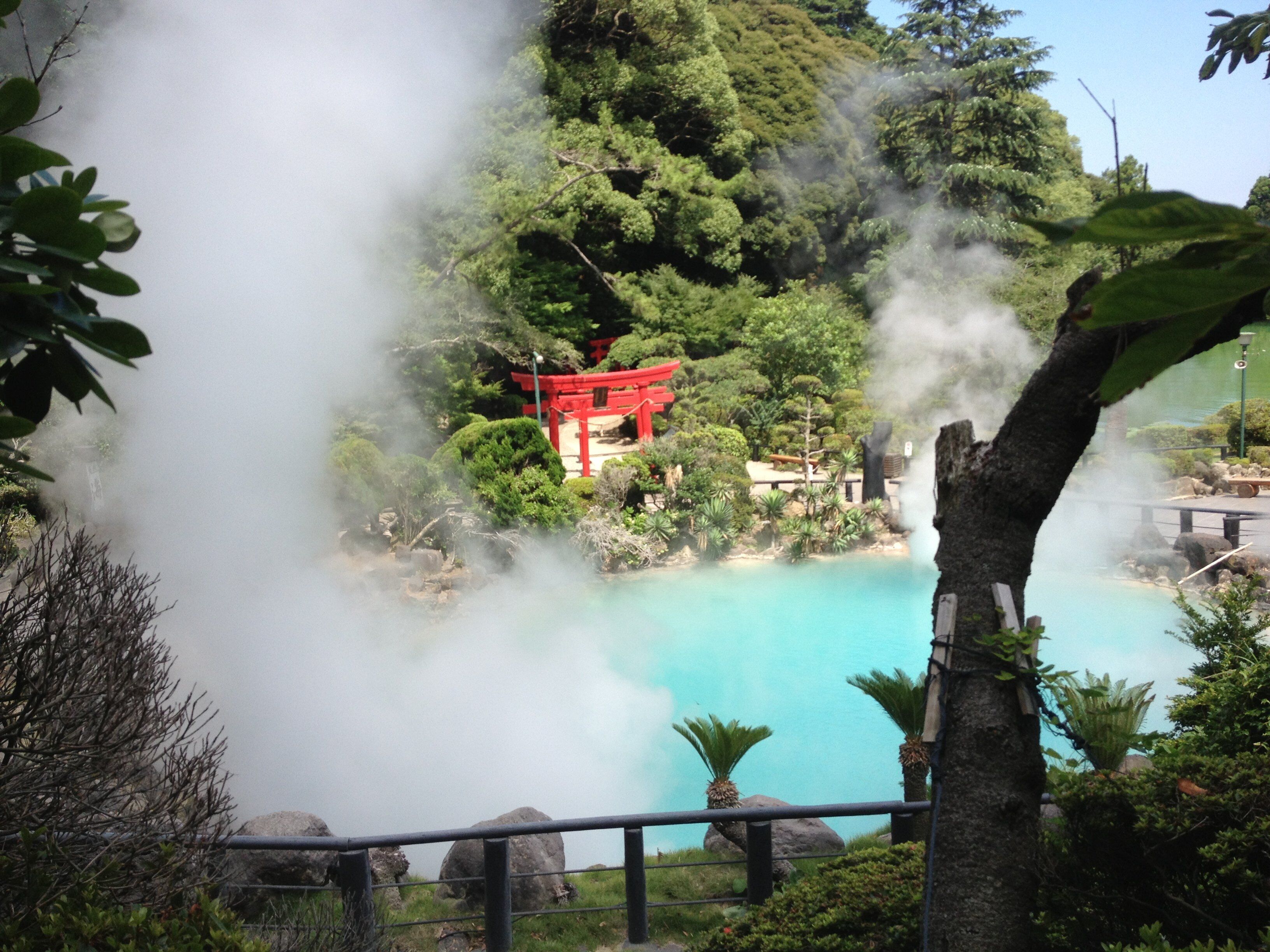 Sources chaudes Umi-Jigokude l'enfer de la mer