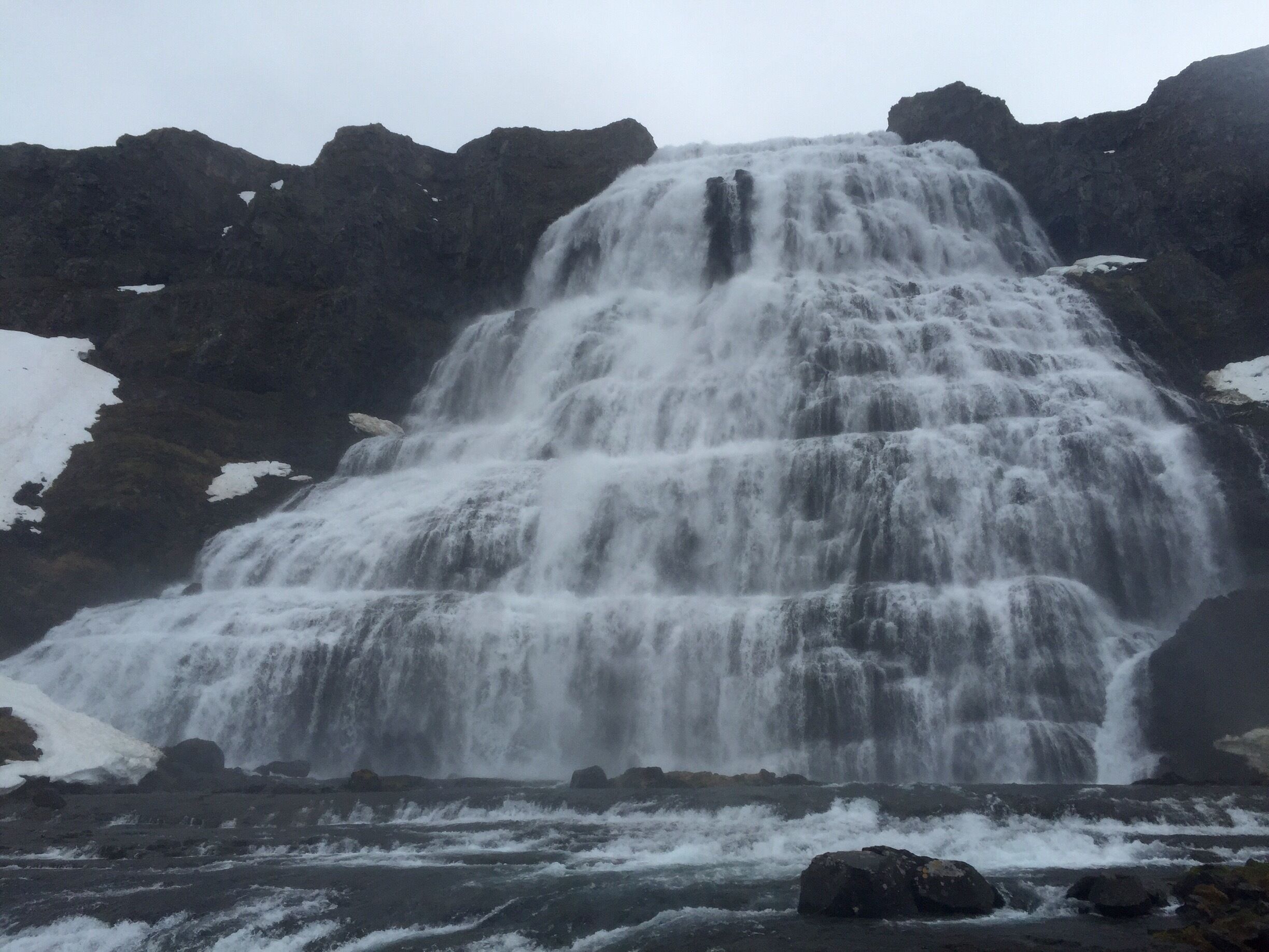 This is the ultimate gem of the Westfjords!!! and pretty much the main reason I went into the Westfjords (being a waterfall fanatic). The roads in the Westfjords are not for the faint hearted, and I was pretty stressed driving here... But once I arrived it was all worth it! AMAZING!!! Possibly the most beautiful waterfall in Iceland, but that's a tall order as they are all so beautiful and unique in there own way. 
The hike (#hiking) up to it isn't too bad, but a lot maybe 20min each way, more if you take a million pictures like I do. There are numerous smaller waterfalls on your way up, all with names, to check out and photograph. Be careful because it's spray is very strong (I had to wipe my camera lens after every picture), so the ground is pretty muddy and slippery. 

#waterlust