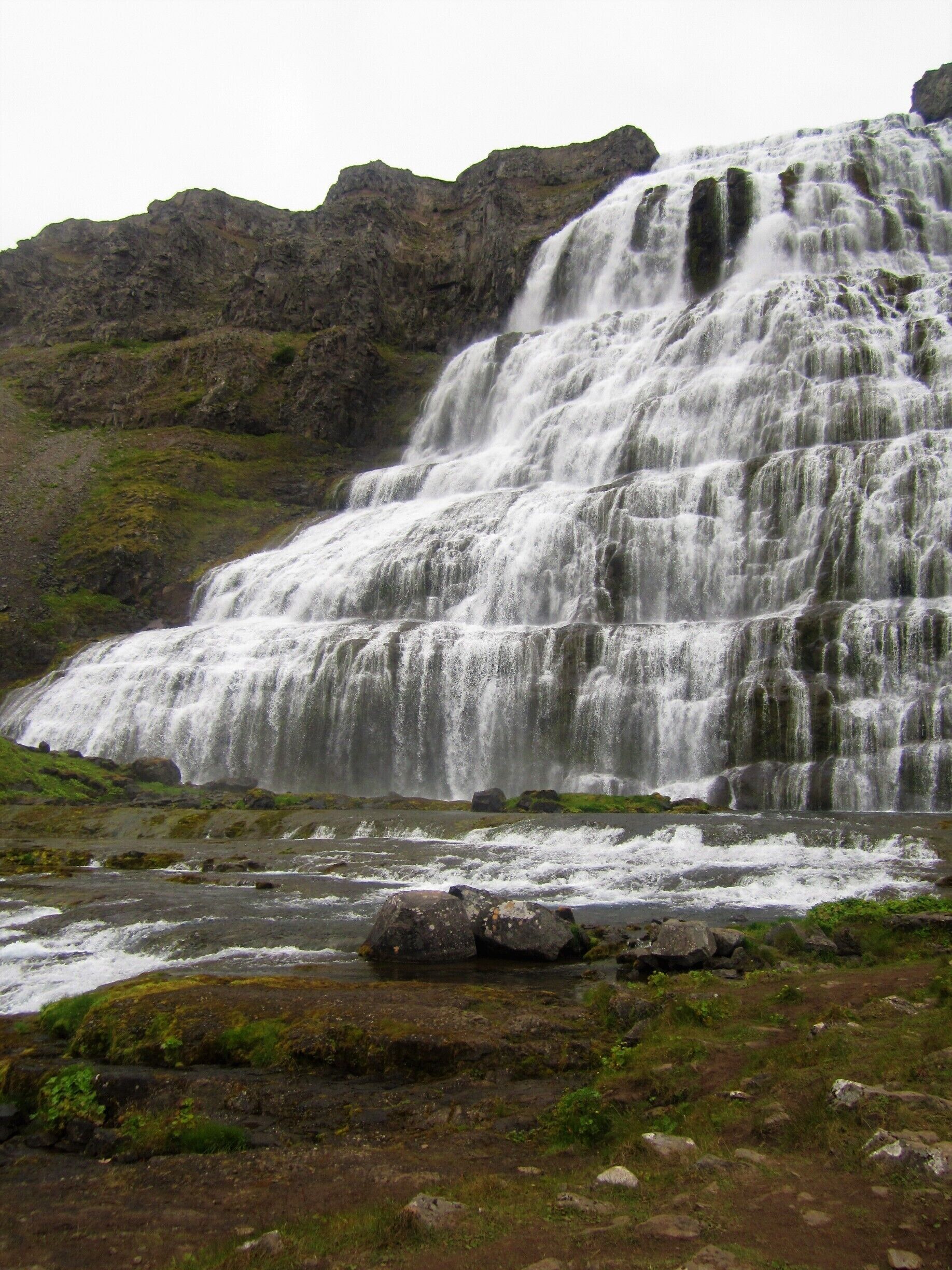 Dynjandi was by far one of my favorite places to visit in Iceland.  You can get right up next to the largest of the waterfalls!