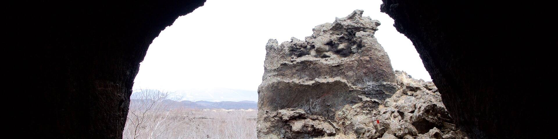 Dimmuborgir showing caves