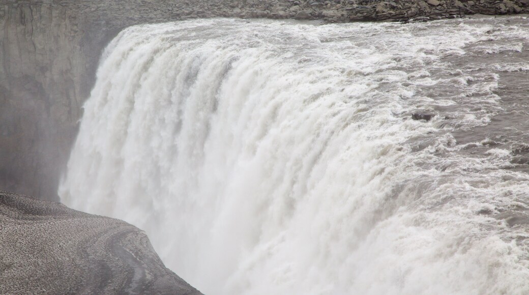 Dettifoss showing a waterfall