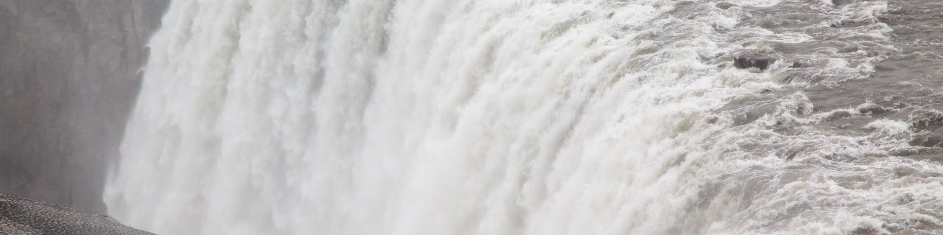 Dettifoss showing a waterfall