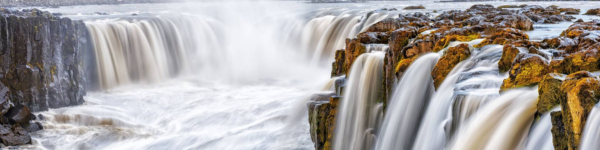 Famous Selfoss waterfall in Jokulsargljufur National Park, Iceland, Europe. Landscape photography