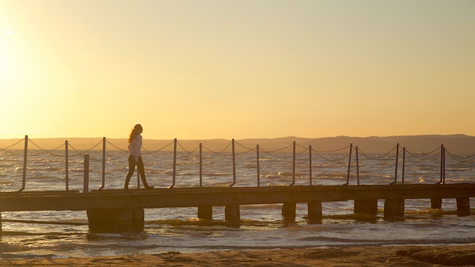 Golden Shore featuring general coastal views, views and a sunset