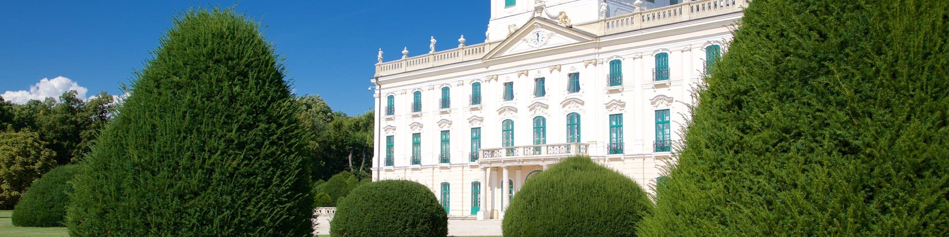 Esterhazy Palace which includes a park, heritage architecture and a castle