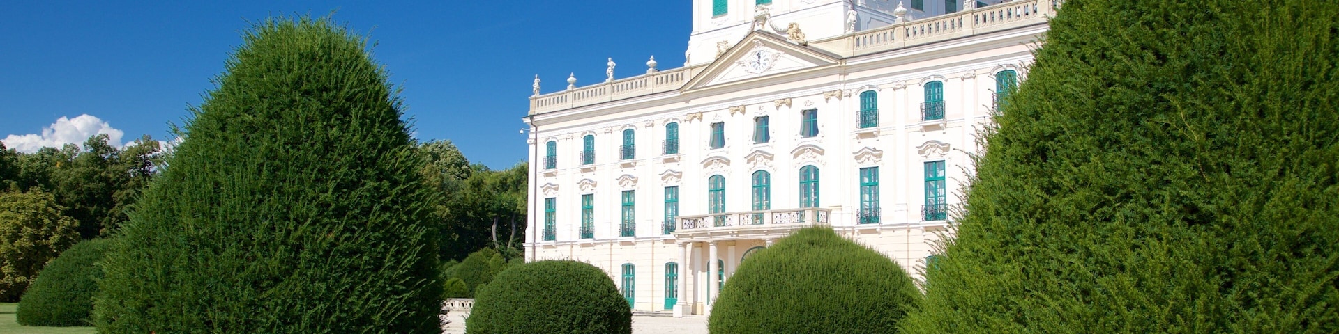 Esterhazy Palace which includes a park, heritage architecture and a castle